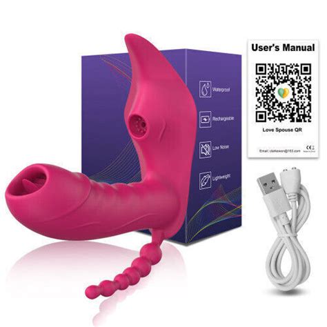 App Wireless Bluetooth G Spot Dildo Vibrator Sucker Clitoris Wearable