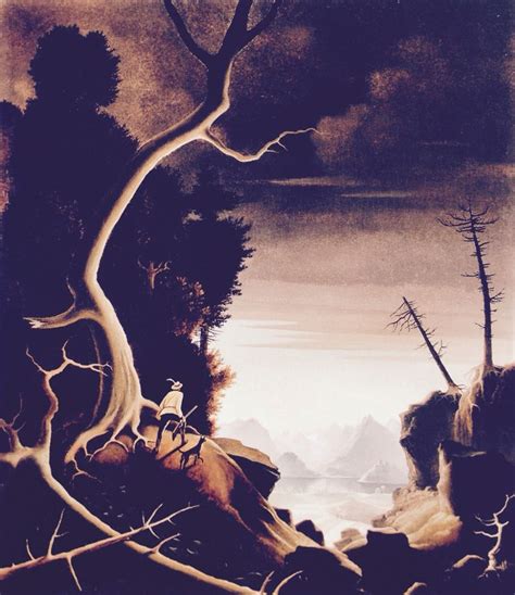 Franz Sedlacek Landschaft mit Jäger 2 Fassung 1934 Öl auf Sperrholz