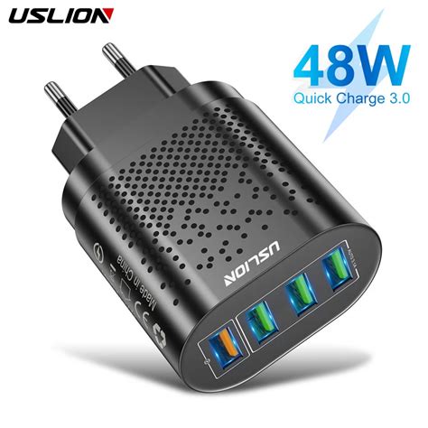 Uslion Cargador Usb De Carga R Pida Para Tel Fono M Vil Adaptador