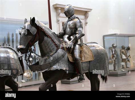 Armor For Combat Plate Armour For Man And Horse Europe Stock Photo