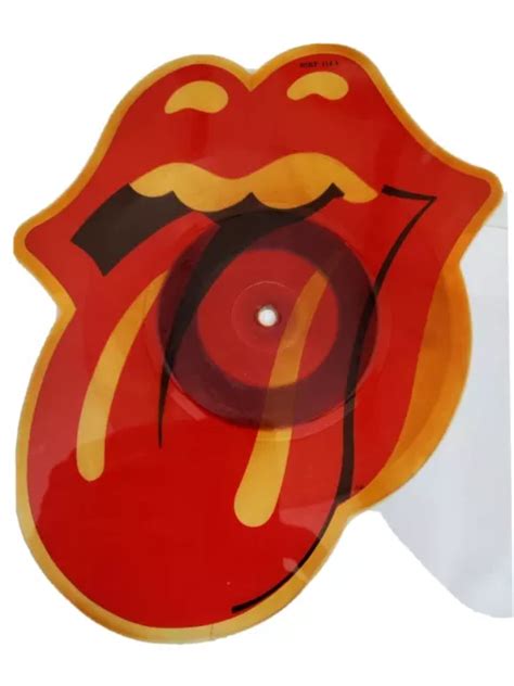 Rolling Stones She Was Hot Tongue Shaped Picture Disc Mick Jagger Rsrp