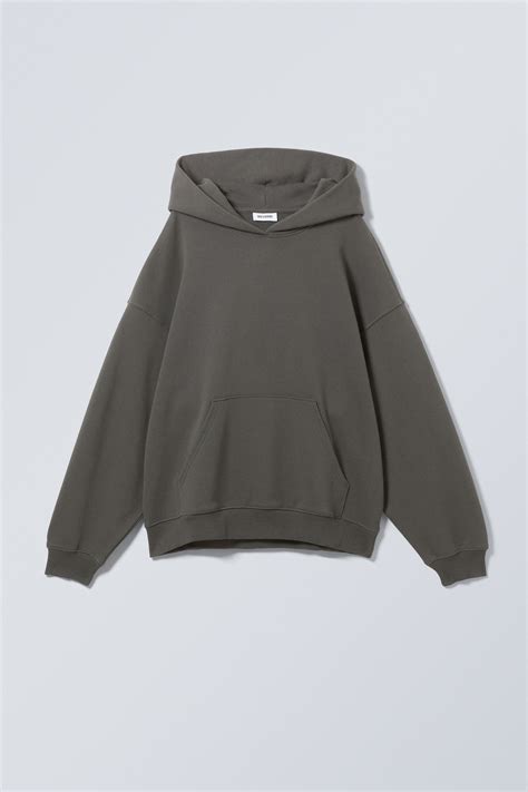 Tony Oversized Hoodie Dark Grey Weekday Gb