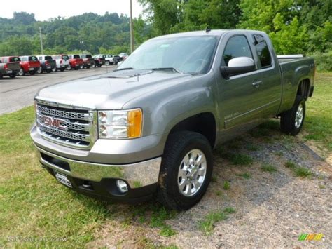 Steel Gray Metallic 2012 Gmc Sierra 2500hd Slt Extended Cab 4x4