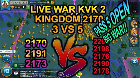 Live War Pass Open Kvk Kd Di Rise Of Kingdoms Live Youtube