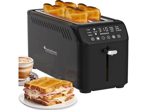 Turbotronic By Z Line Bf Schwarz Toaster Black Watt Schlitze