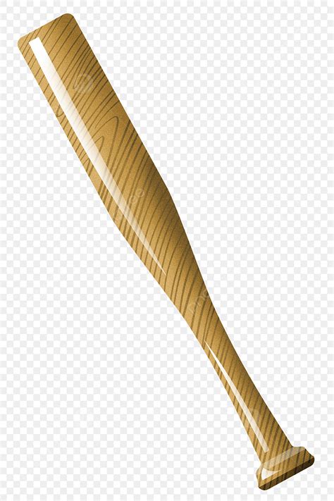 Baseball Bat White Transparent Pattern Wooden Baseball Bat