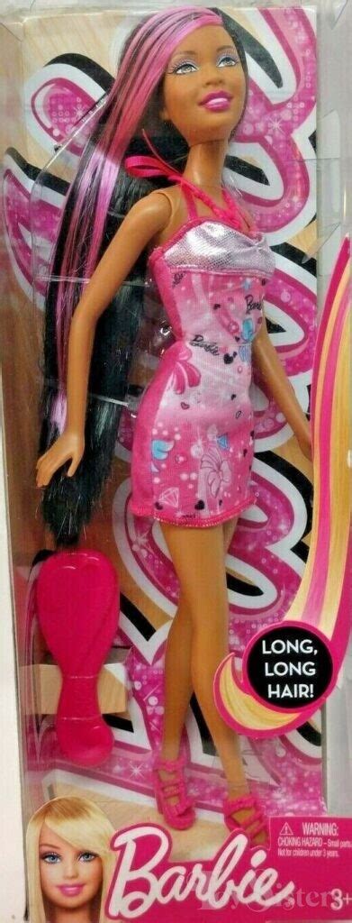 20122013 Long Long Hair Barbie Nikki Pink Dress Toy Sisters