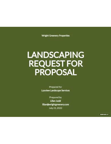 FREE 10 Landscaping Request For Proposal Samples In PDF MS Word