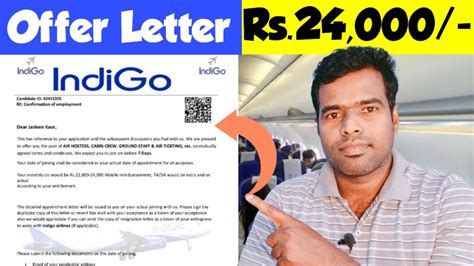 Indigo Airlines Job Offers Letter Salary Kay Apko Bhi Mila Hai