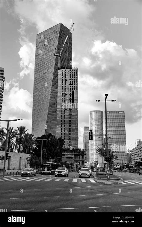 Tel Aviv Israel October 19 2023 Modern Skyscrapers In Sarona