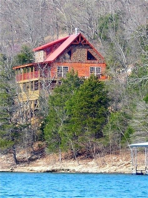 Lake Shore Cabin On Beaver Lake With Boat Dock W Slips Sylvan Shores