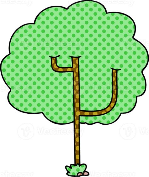 Quadrinho Livro Estilo Peculiar Desenho Animado árvore 45316799 Png