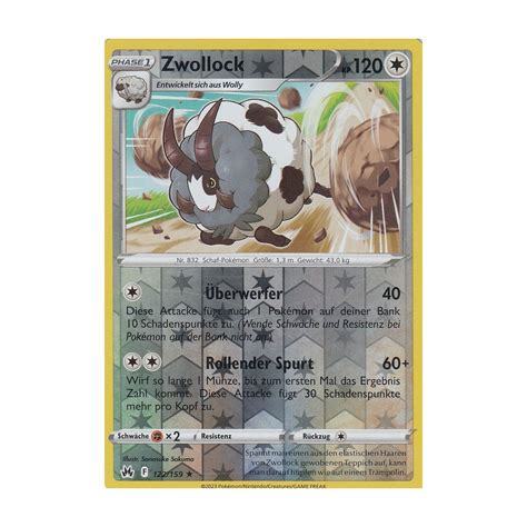 Zwollock 122 159 REVERSE HOLO Zenit der Könige Pokemon Karte kaufen