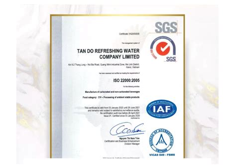 Focus On Quality Control With Certificates In Food And Beverage