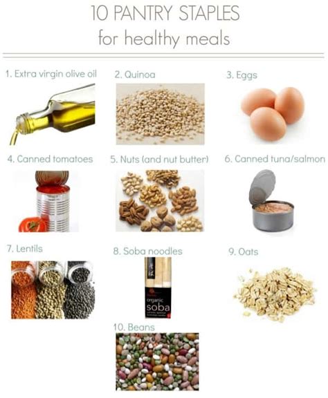 10 Pantry Staples For Healthy Meals Ingredients For Healthy Meals