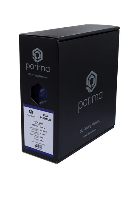 Porima PLA Premium Safir Mavi Filament Rhino3D Printer