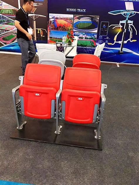 Best Quality High Back Design Colorful Pe Plastic Stadium Seats Folding