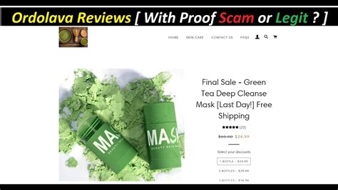 Ordolava Reviews With Proof Scam Or Legit Ordolava Green Tea Mask