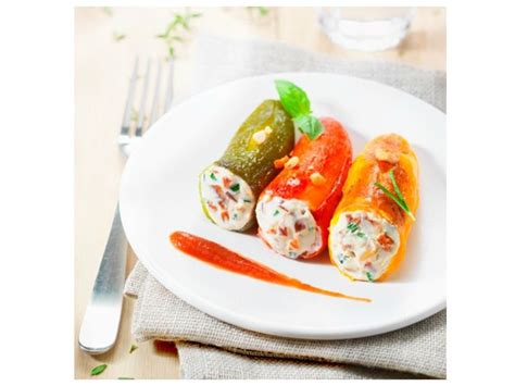 Recette Mini Poivrons Farcis Au St M Ret Recette Poivron Farci