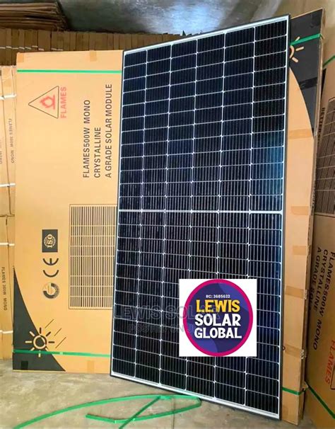 Original 500w Flames Solar Panel Mono Available Now In Ikeja Solar Energy Lewis Solar Jijing