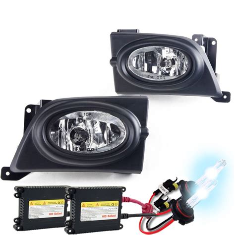 Hid Xenon 06 08 Honda Civic 4 Door Sedan Fog Lights Kit Clear