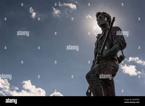 Minuteman Statue Lexington Battle Green Lexington, Massachusetts, USA ...