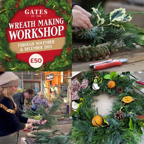 Real Christmas Wreath Making Workshop Book Now