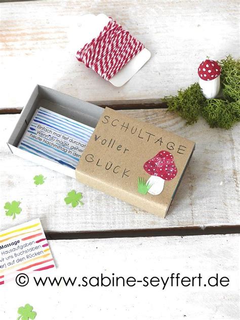 Diy Geschenk Idee Zum Schulanfang Ein Schuljahr Voller Gl Ck