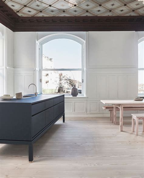 It Feels Like Spring In Our Aarhus Showroom Our Minimal Kitchen Island