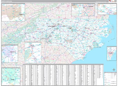 NC Zip Code Map With Counties