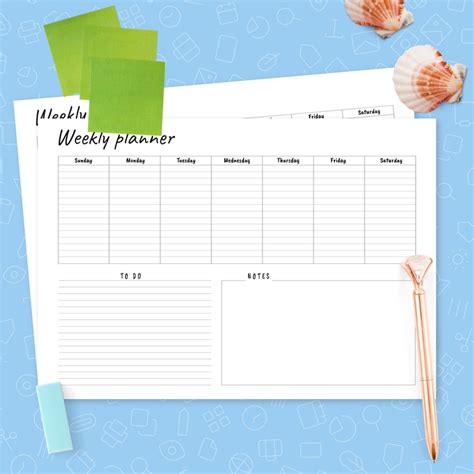 Weekly Planner Pdf Templates Download Now