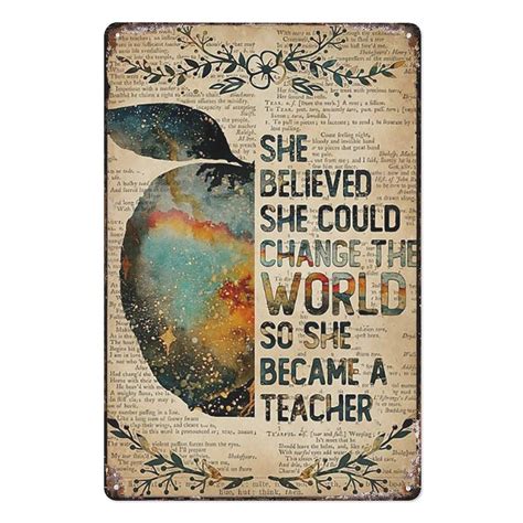 Compladeta Classroom Decor She Believed She Could Change The World So