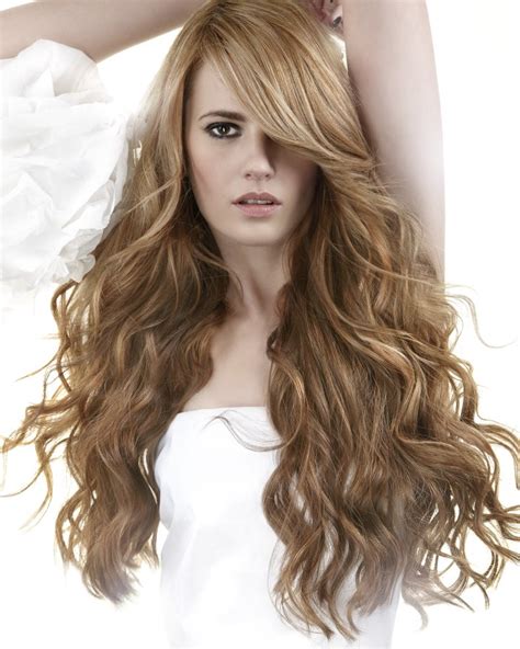 Long Hairstyle With Waves And A Heavy Side Part