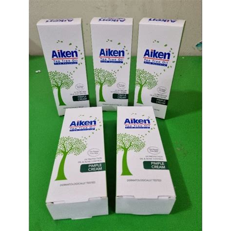 AIKEN Tea Tree Oil Pimple Cream 20g Shopee Malaysia