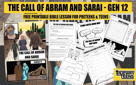 The Call Of Abram And Sarai Genesis 12 Bible Lesson For Teens