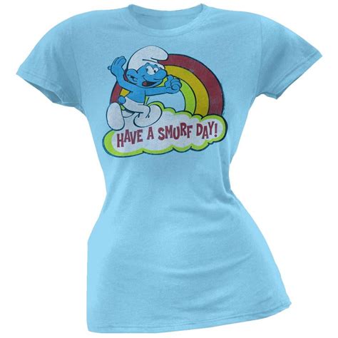 Smurfs Smurf Day Juniors T Shirt