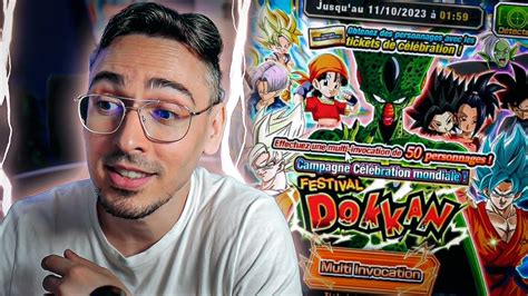 Invocation Tickets C L Bration Mondiale Dokkan Battle Youtube