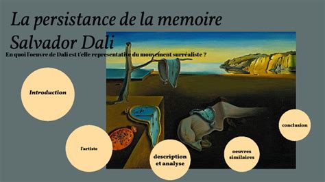 Oral De Brevet Les Montres Molles Dali By Mathilde Codron Salvador On Prezi