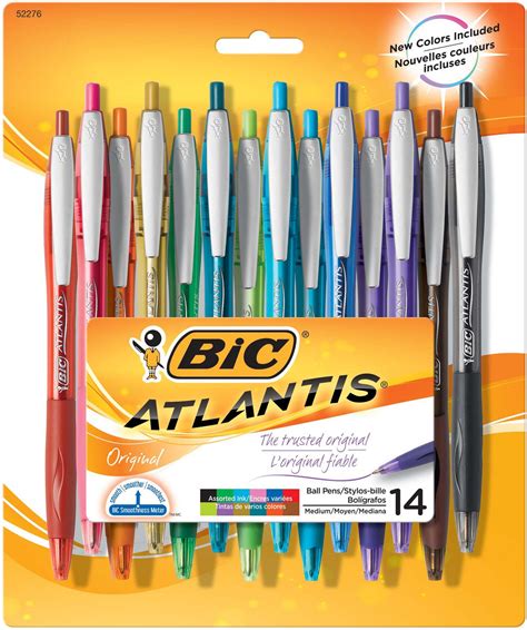 Bic Atlantis Retractable Medium Ball Pens Walmart Canada