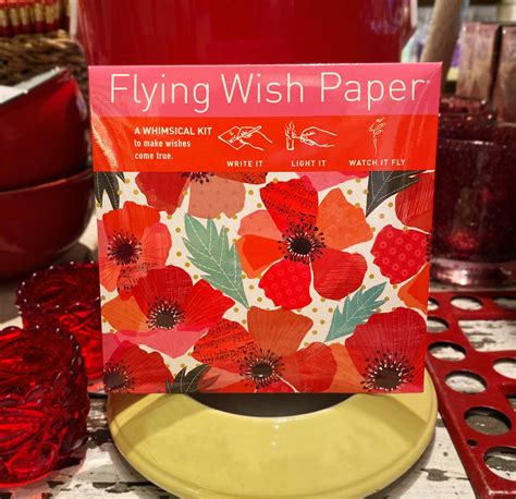 Flying Wish Paper Mini Kit Poppies The Paper Canopy