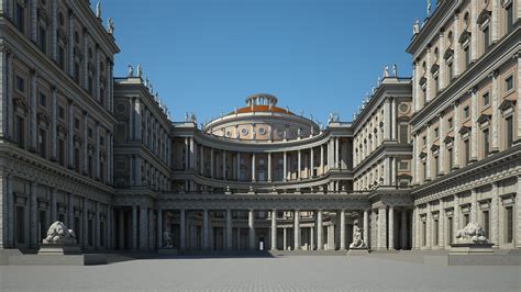 Courtyard Of A Royal Palace By Brykmann D Model Of An Imaginary