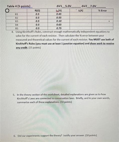 Solved 4 Using Kirchhoffs Rules Construct Enough