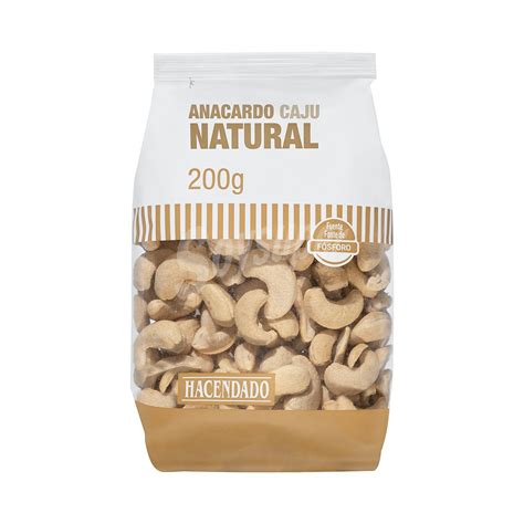 Hacendado Anacardo Natural Paquete 200 G