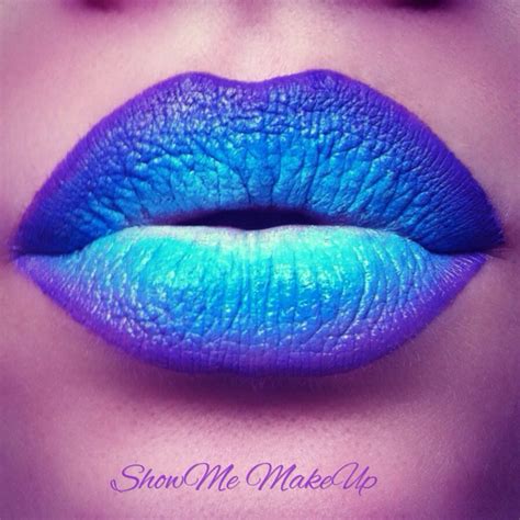 Blue Lipstick Lips