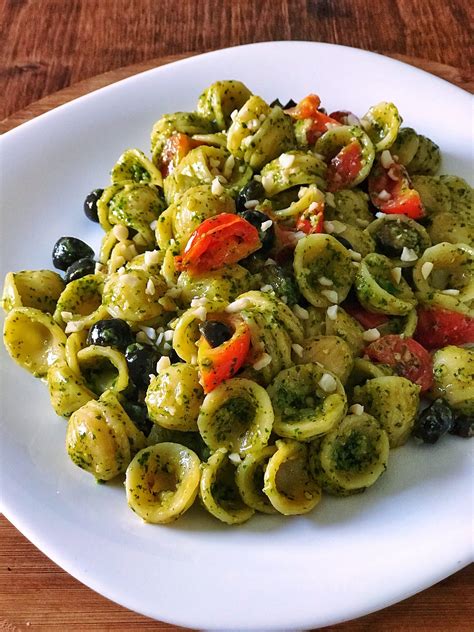 Orecchiette Fredde Al Pesto Di Rucola Ilpugliesechecucina