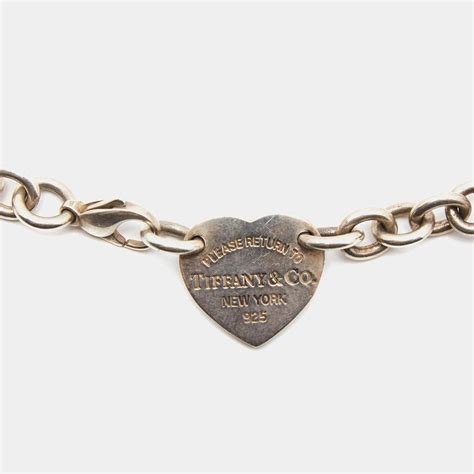 Tiffany And Co Return To Tiffany Heart Tag Sterling Silver Necklace