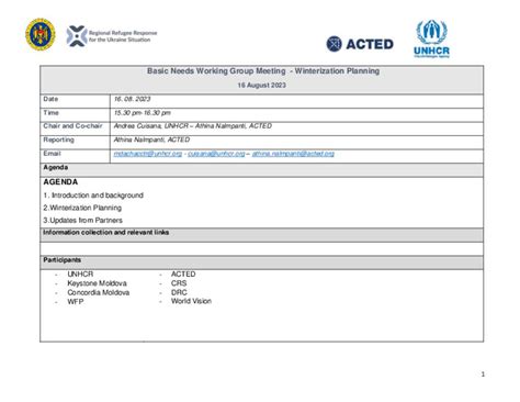 Document Ukraine Situation Moldova Basic Needs Working Group