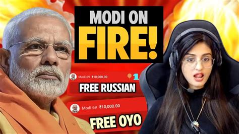 Modi Ji 🔥🔥 Modi Ji Flirting Superchats To Cute Streamers Ft Payalgaming Election Results