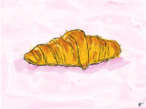 Un Croissant S Il Vous Plait By Hugo Vanmalle On Dribbble