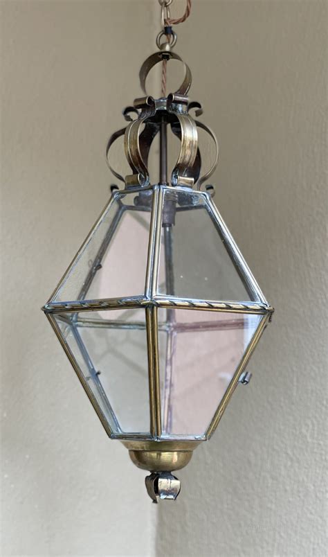 Antiques Atlas French Brass Hexagonal Hall Lantern